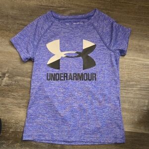 Under Armour Kids Heathered Blue Tee